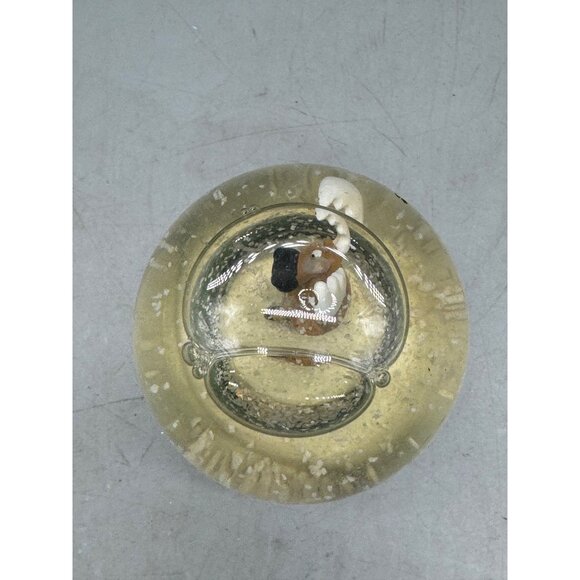 Vintage Christmas Victoria Moose Snow Globe Green Base & Maple Leaf Design READ - Picture 4 of 8